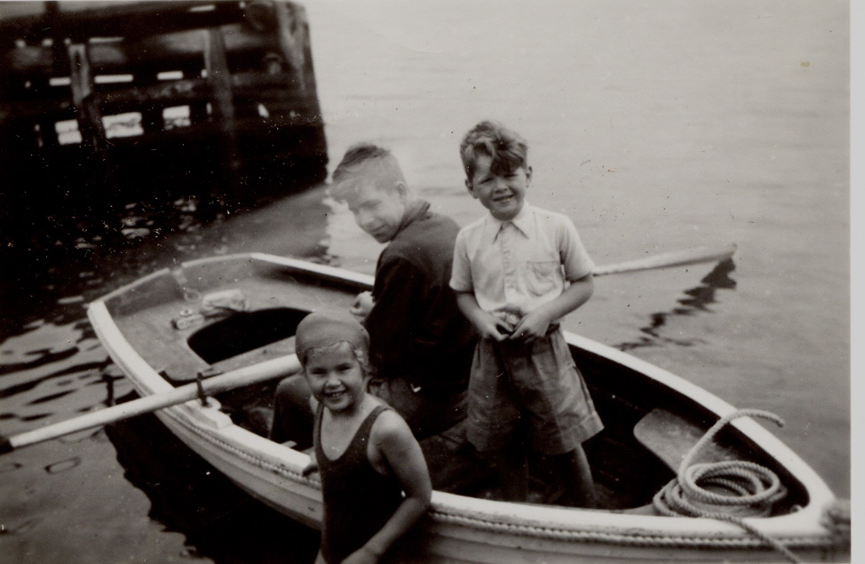 Norman with David and Penny Gray