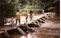 We found a stone bridge